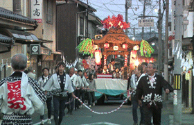 津山まつり城東、大隅神社の秋の大祭